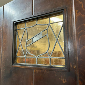 1920s Tudor Front Door with Frame and Screen Door