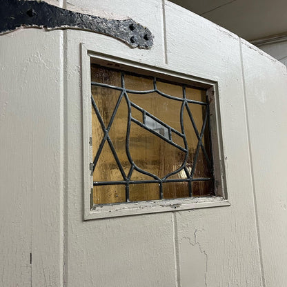 1920s Tudor Front Door with Frame and Screen Door