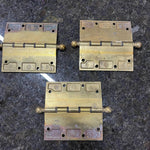 Load image into Gallery viewer, Yale &amp; Towne Solid Cast Brass Ball Tip Hinges 5&quot; x 5&quot;
