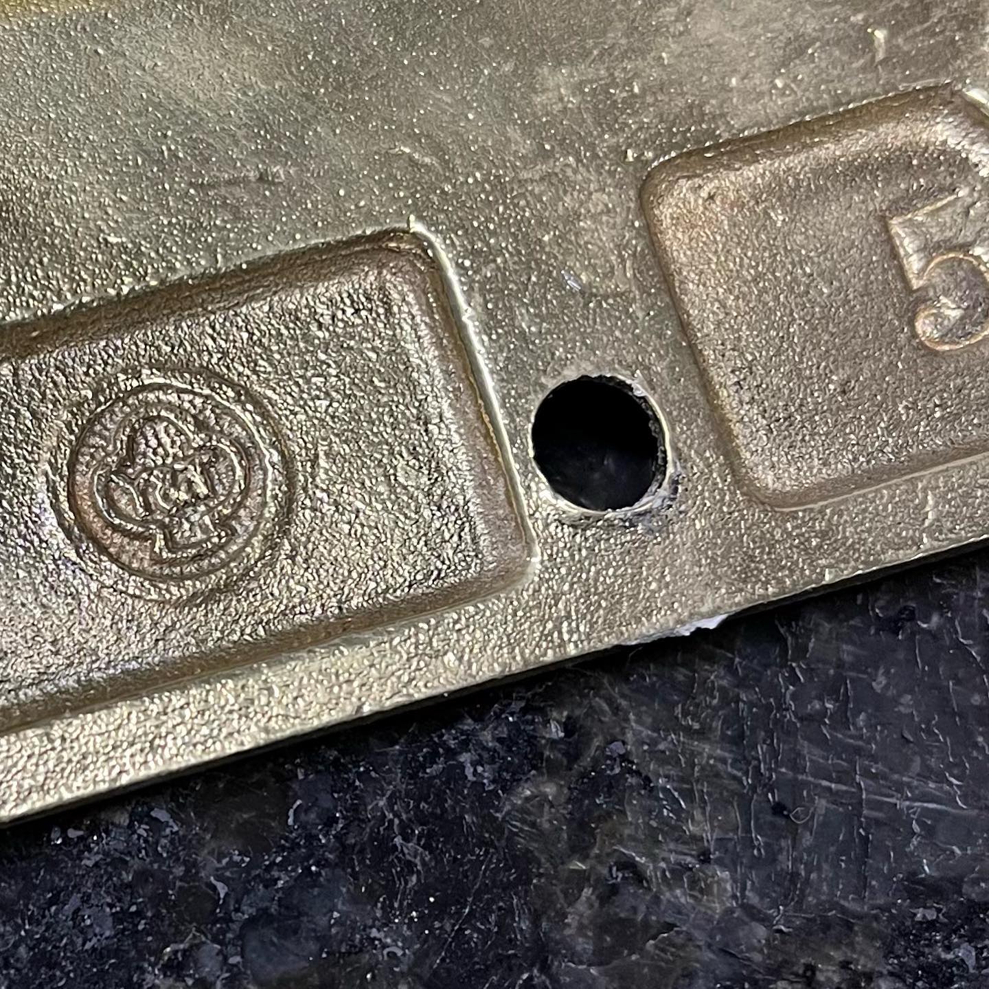 Yale & Towne Solid Cast Brass Ball Tip Hinges 5" x 5"