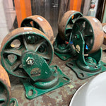 Load image into Gallery viewer, 6&quot; Heavy Duty Vintage Industrial Casters
