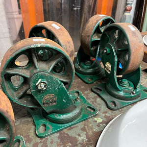 6" Heavy Duty Vintage Industrial Casters