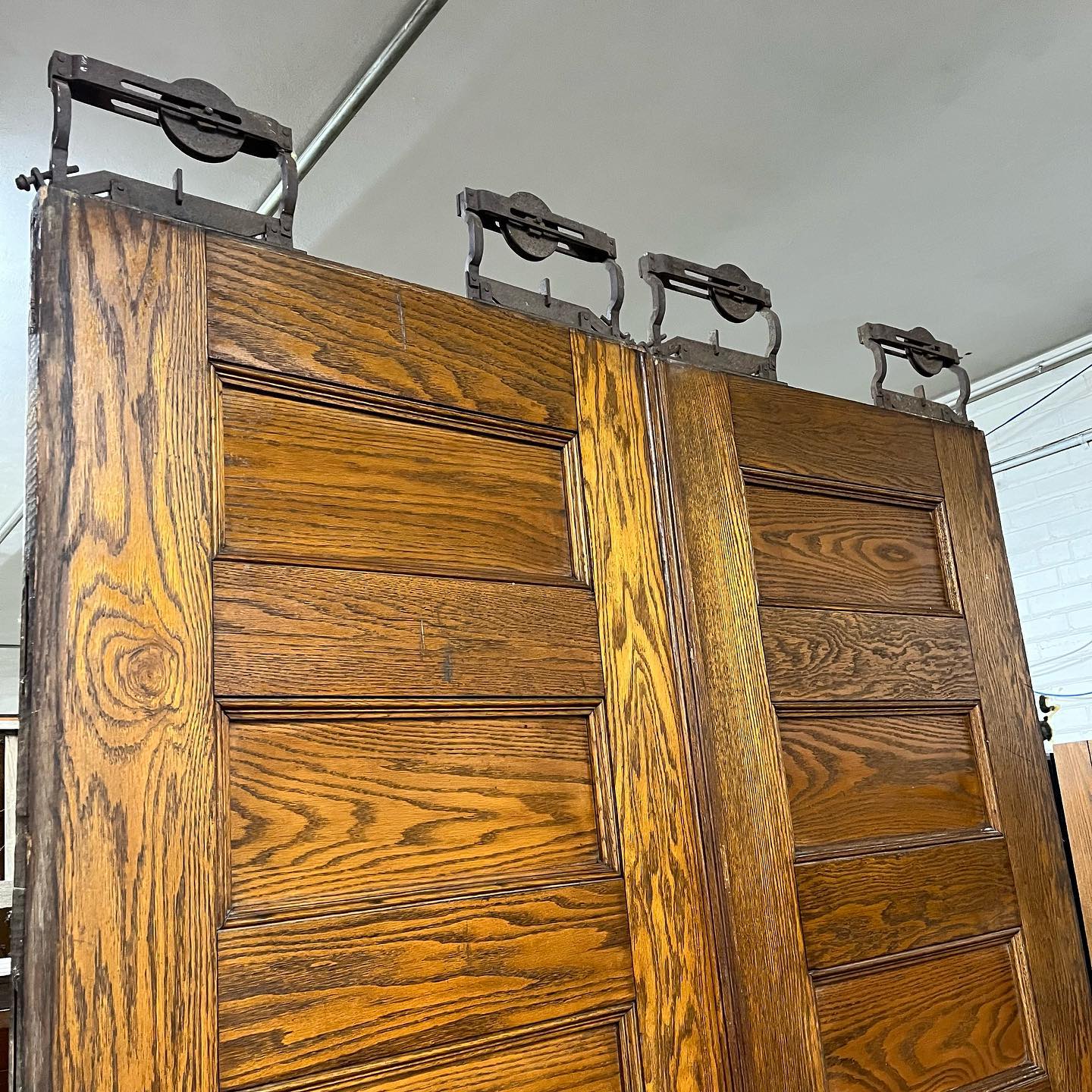 Antique Oak Pocket Doors