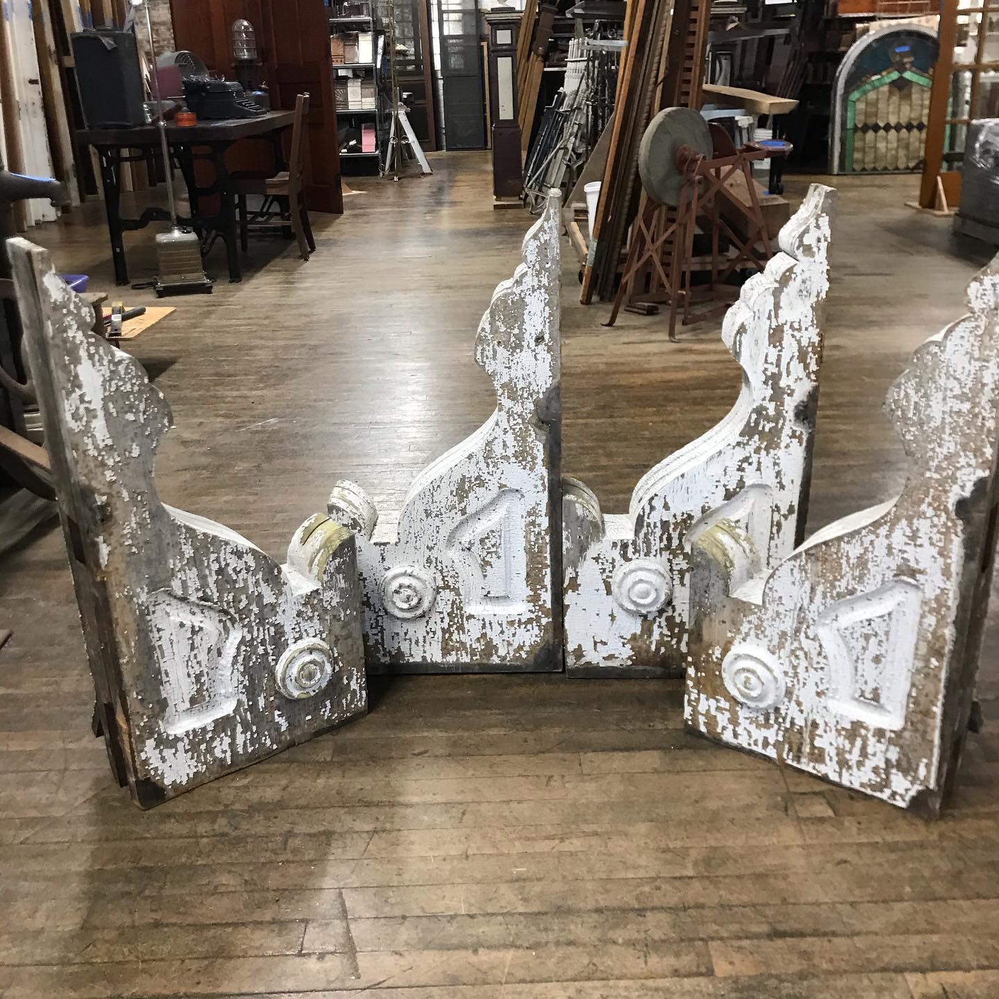 Antique Large Chippy Corbels