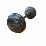 Load image into Gallery viewer, Antique (c. 1894) Cast Iron Lockwood Door Knob Set
