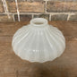 Antique Vintage Milk Glass Ribbed Pendant Shade