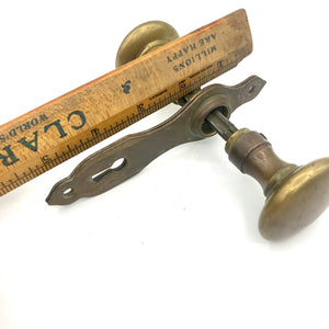 Vintage Brass Doorknob Set