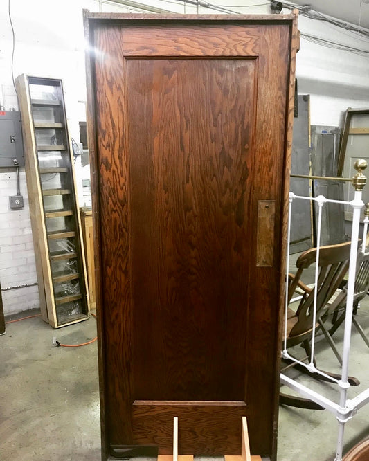 Antique Oak Swinging Door