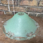 Load image into Gallery viewer, Antique Frosted Green Glass Ceiling Light
