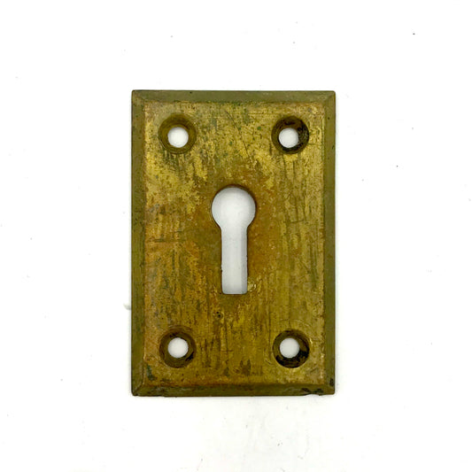 Cast Brass Keyhole Escutcheon