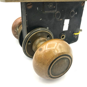 Antique Brass Russwin Exterior Door knob Set