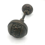 Load image into Gallery viewer, Antique Brass Reading (c. 1890) and Nashua (c. 1885) Doorknobs
