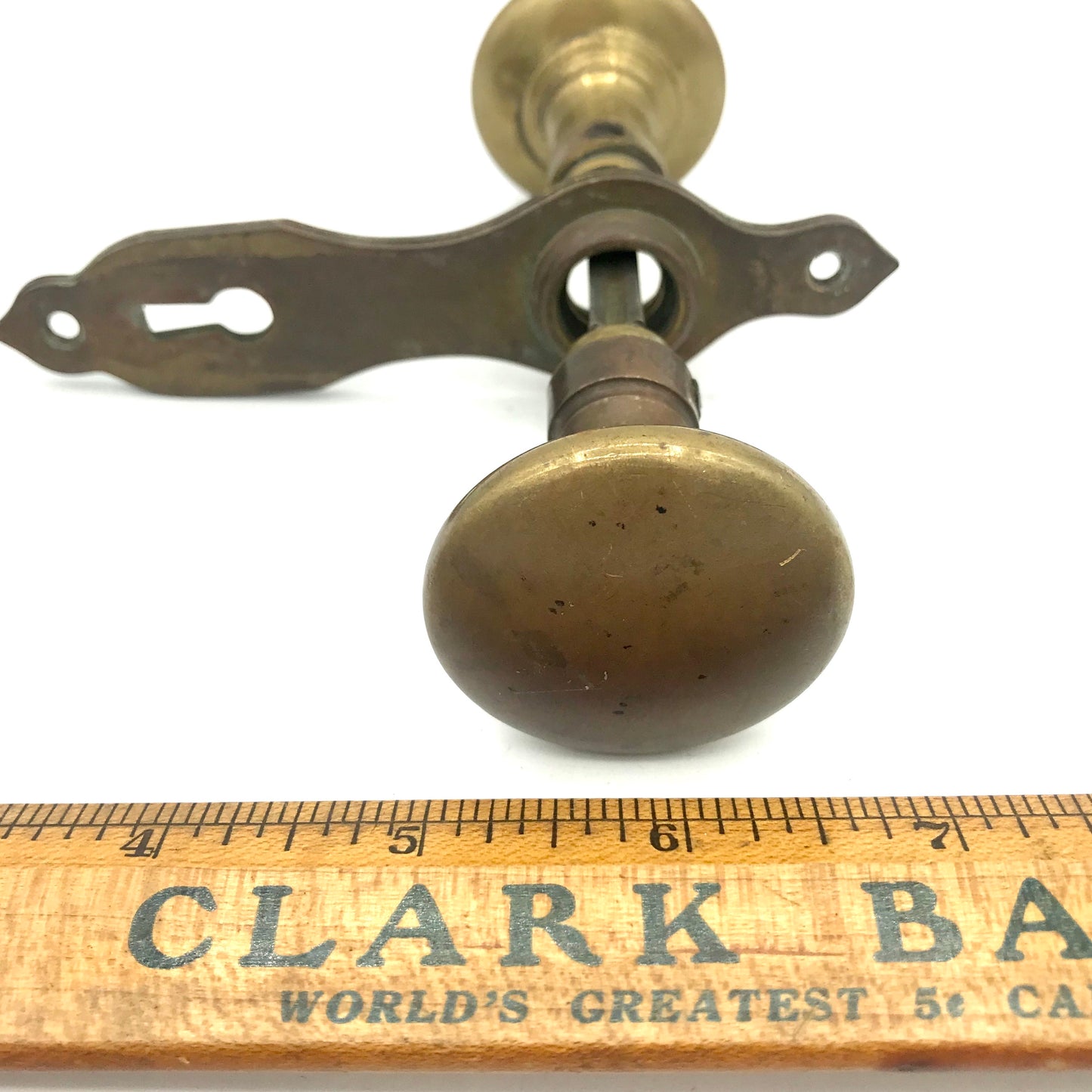 Vintage Brass Doorknob Set