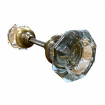 Load image into Gallery viewer, Antique Octagonal Glass Door Knob With Concave Glass
