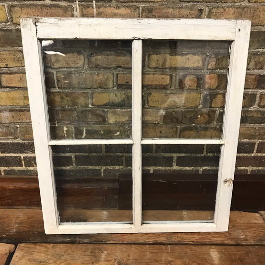 Antique 4 Pane Window with Wavy Glass