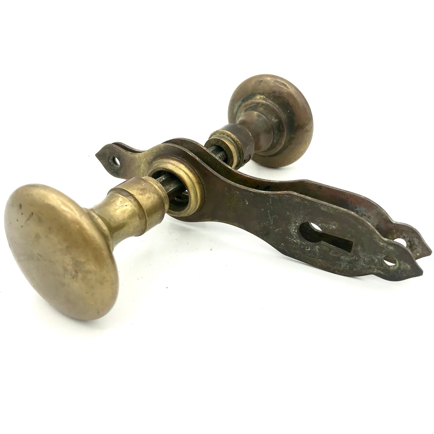 Vintage Brass Doorknob Set